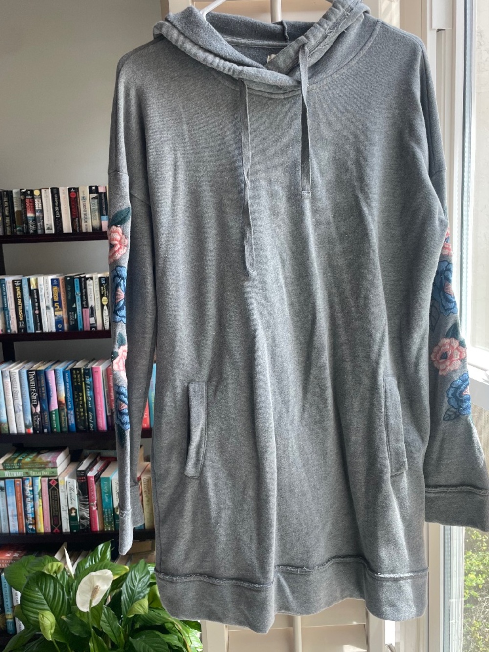 Hollister Gray hoodie dress/tunic